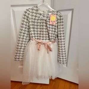 Mia Belle Girls houndstooth dress NWT SIZE 5